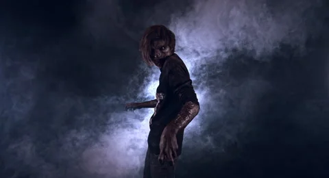 Horror zombie. 库存影片 66731216
