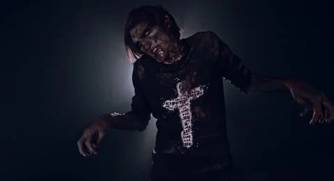 Horror zombie. Video stock 66750655