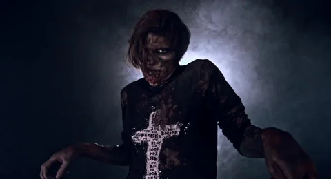 Horror zombie. Stock Footage 66751412