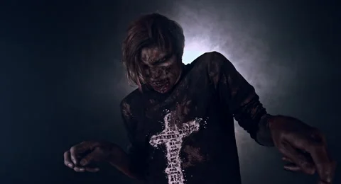 Horror zombie. Stock Footage 66751837