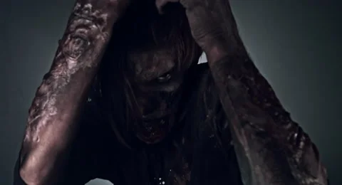 Horror zombie. 库存影片 66761515