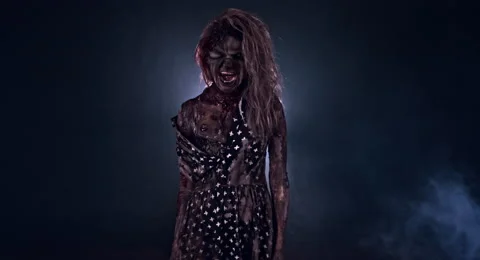 Horror zombie. 库存影片 66775311