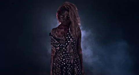 Horror zombie. 库存影片 66775559