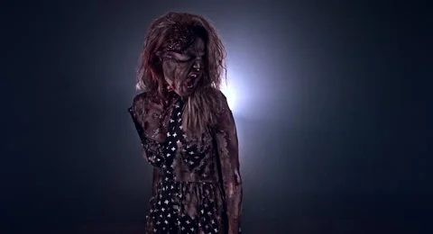 Horror zombie. 库存影片 66776471