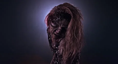 Horror zombie. 库存影片 66777065