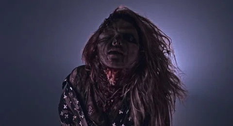 Horror zombie. 库存影片 66777404