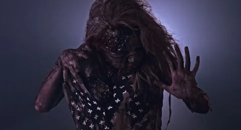 Horror zombie. 库存影片 66777562