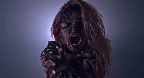 Horror zombie. Stockbeeldmateriaal 66777664
