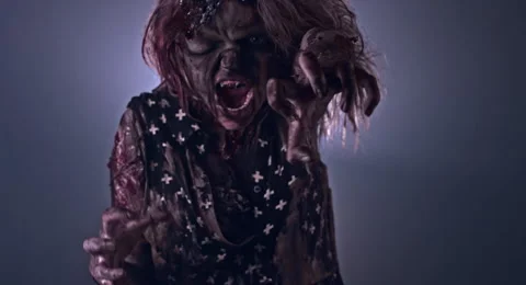 Horror zombie. 库存影片 66778078