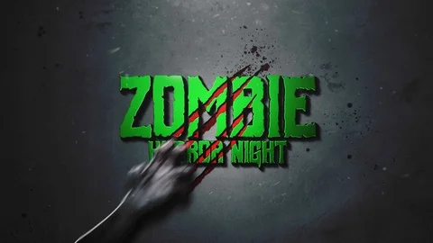 HORROR ZOMBIE HAND LOGO INTRO Stock After Effects