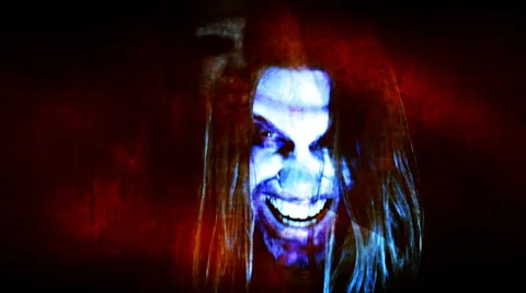 Horror Zombie Undead in Red Vídeo Stock 30431529