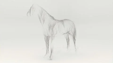 Horse Abstract (HD) Video stock 10987110