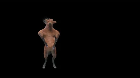 Horse, with Alpha matte. 库存影片 166518415