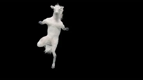 Horse, with Alpha matte. Stockbeeldmateriaal 176692990