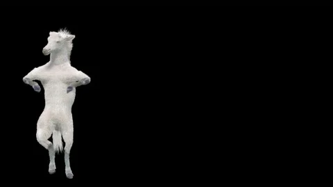 Horse, with Alpha matte. 库存影片 199818578