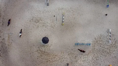 Horse arena Video stock 164685872