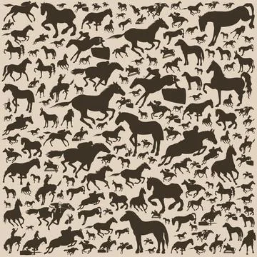Horse a background Illustrazione stock