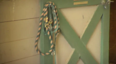 Horse Barn Interior Video stock 24587984