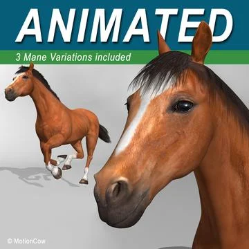 Horse ( Brown ) 3D Model