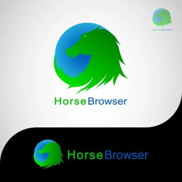 HORSE BROWSER LOGO 3 Stock-Illustration