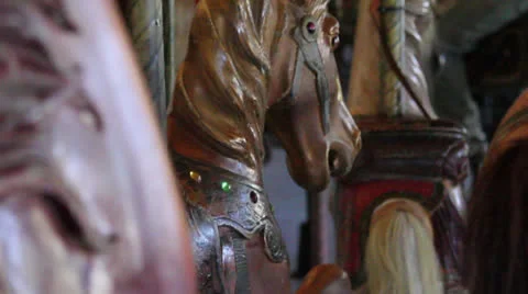 Horse Carousel game Stock Footage 22795105