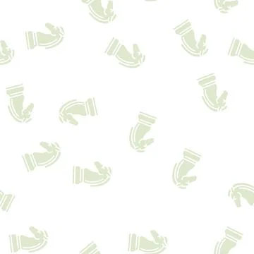 Horse chess glyph seamless pattern Stock Illustration
