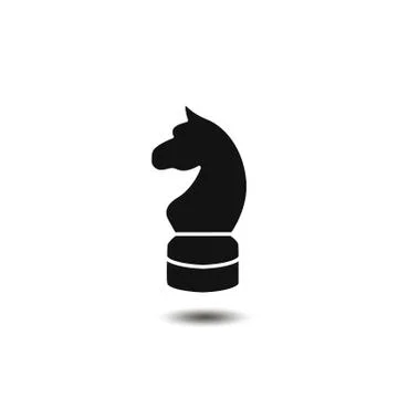 Horse Chess icon vector Stock Illustration