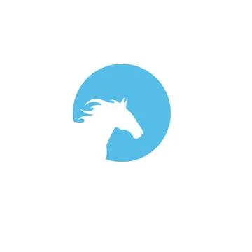Horse design logo Illustrazione stock