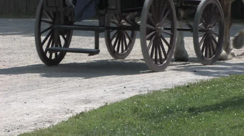Horse Drawn Carriage Stock Footage 31867626