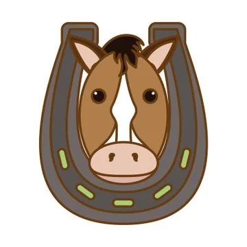 Horse equine icon image Stock Illustration
