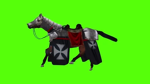 Horse Galloping Green Screen Animation 4k Rendering Stock Footage 297161245