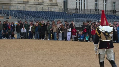 Horse Guards Parade and the Changing of the Guard Ceremony Stock Footage 337555837