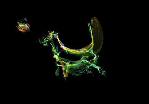Horse head on black background Stock Illustration