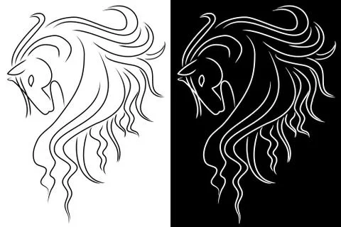Horse head Stock Illustration