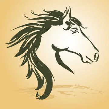 Horse head Stock Illustration