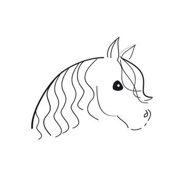 Horse head Stock Illustration