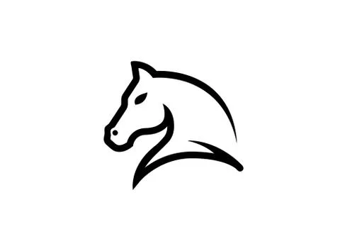 Horse head logo Stock Illustration