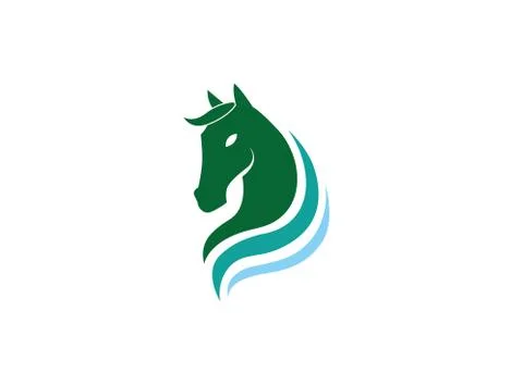 Horse Head Logo Stock Illustration