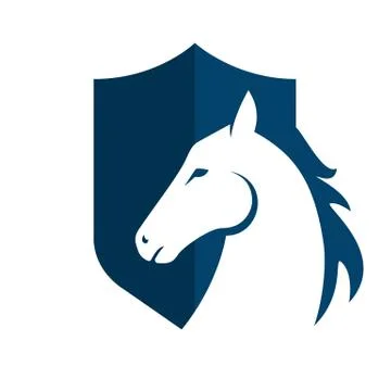 Horse head Logo Template Vector illustration design Stock Illustration