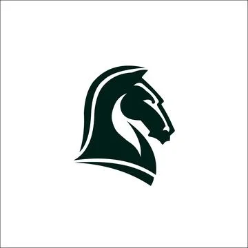 Horse head logo template vector Stock Illustration