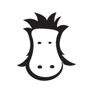 Horse head - Vector icon isolated Stock Illustration
