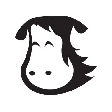 Horse head - Vector icon isolated Stock Illustration
