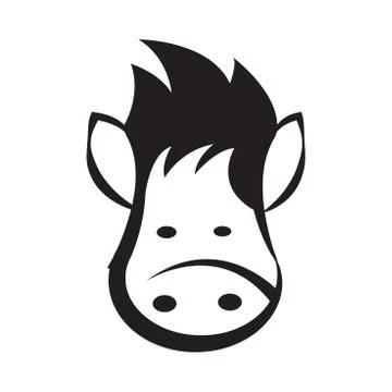 Horse head - Vector icon isolated Stock Illustration