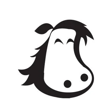 Horse head - Vector icon isolated Stock Illustration
