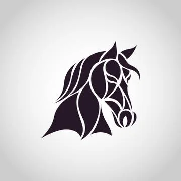 Horse head - vector illustration Stock Illustration
