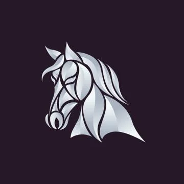 Horse head - vector illustration Stock Illustration