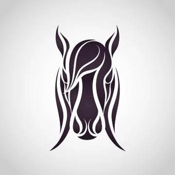Horse head - vector illustration Stock Illustration