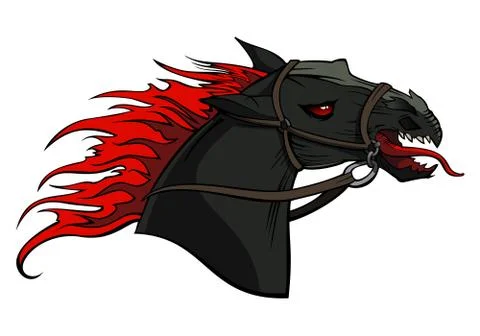 Horse from Hell Stock Illustration