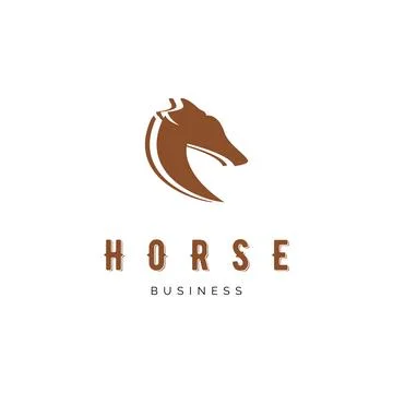 Horse icon vector logo template illustration design Stock Illustration