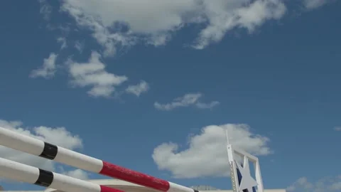 Horse jump Video stock 130640184